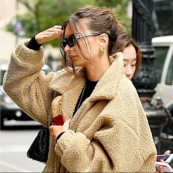 I.AM.GIA Teddy Bear Coat in colour caramel - Picture 4 of 4